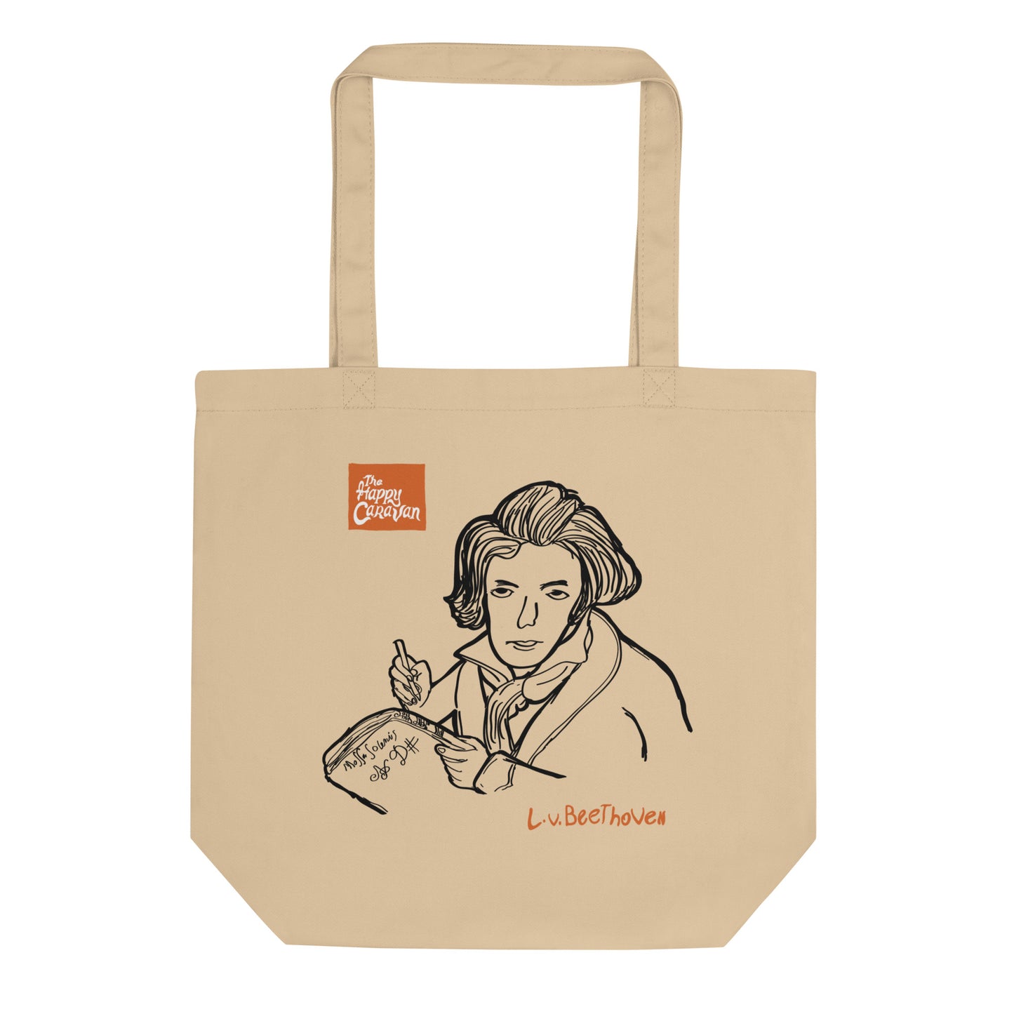 L.V. Beethoven Tote Bag w/Gussets