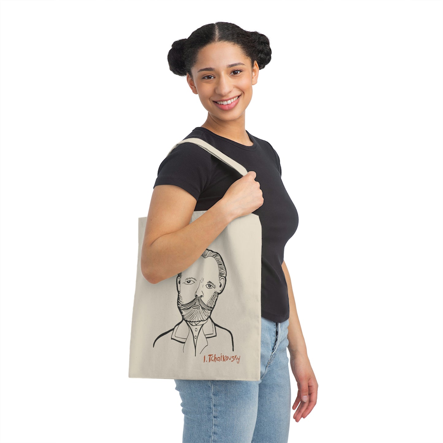 PI Tchaikovsky Canvas Tote Bag