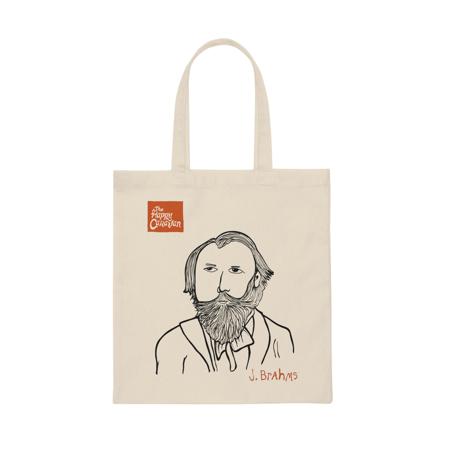 J Brahms Canvas Tote Bag